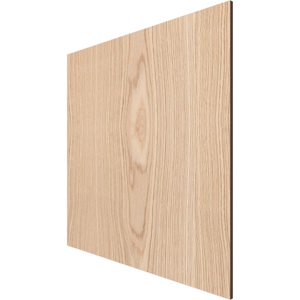 15 3/4W X 15 3/4H X 1/4T Wood Hobby Board, Red Oak